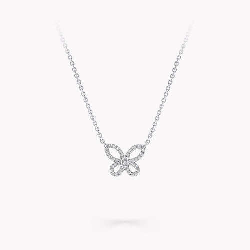Carave Paris Butterfly Diamond Pendant Necklace