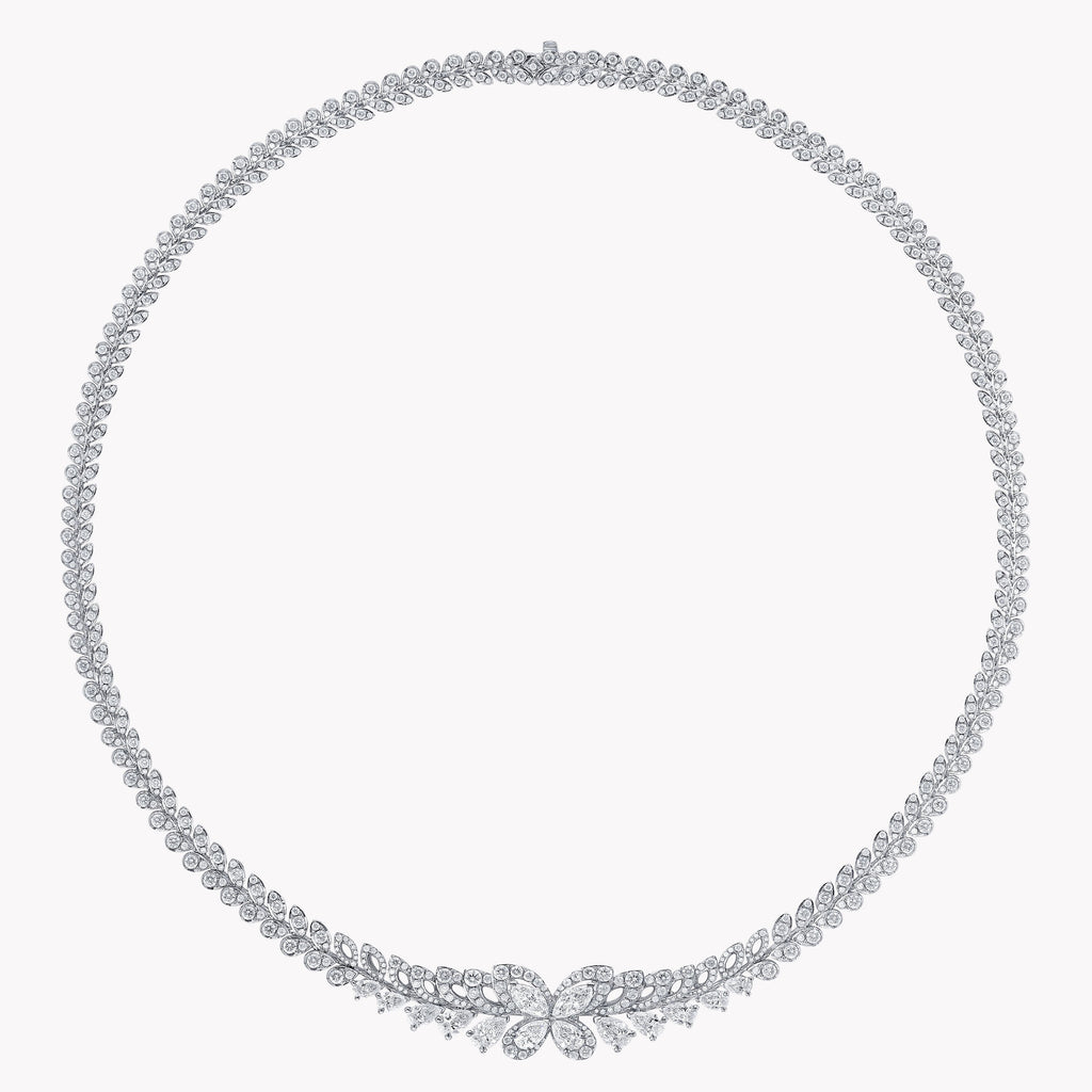 Carave Paris Butterfly Floral Diamond Necklace