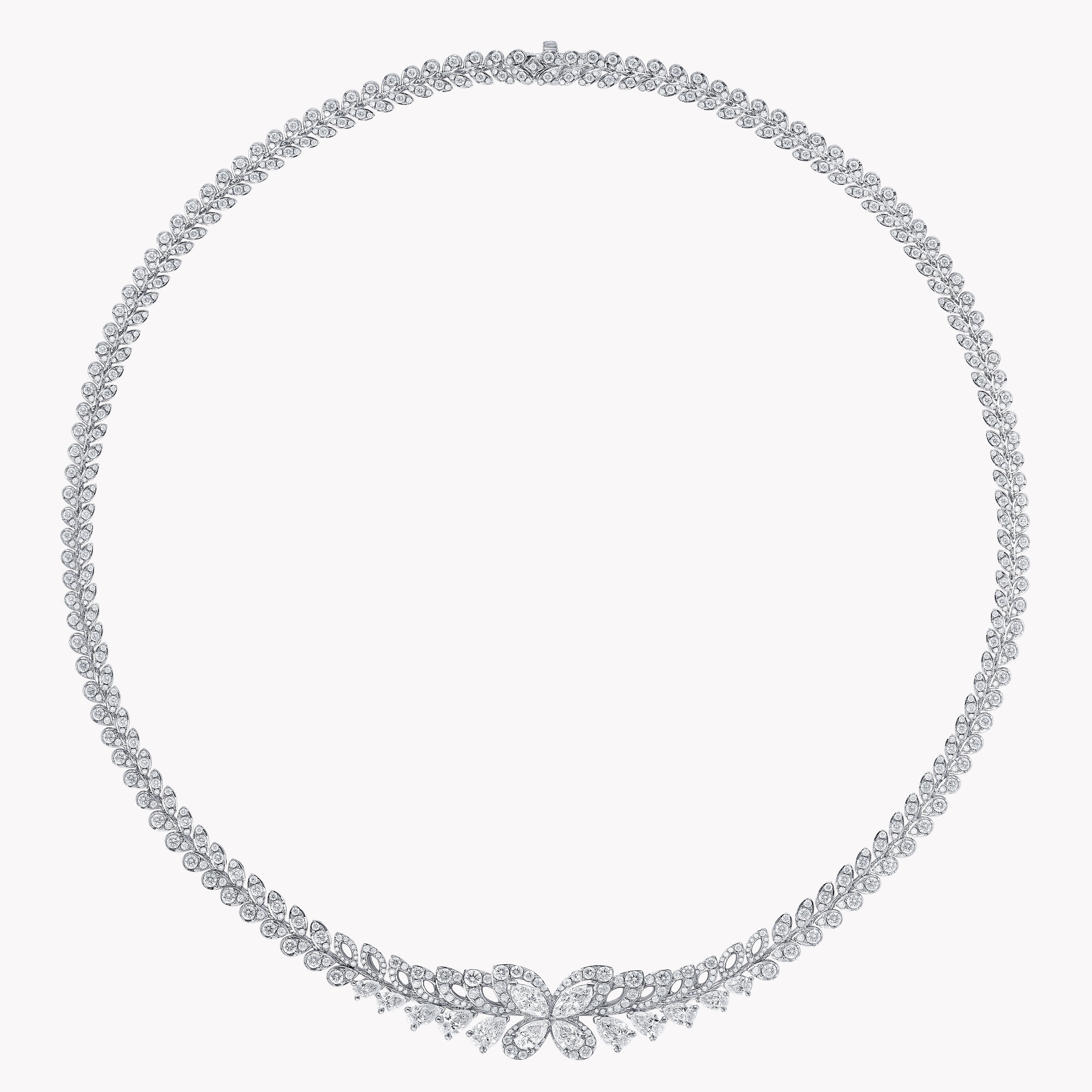 Carave Paris Butterfly Floral Diamond Necklace