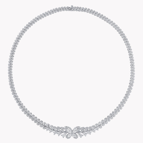 Carave Paris Butterfly Floral Diamond Necklace
