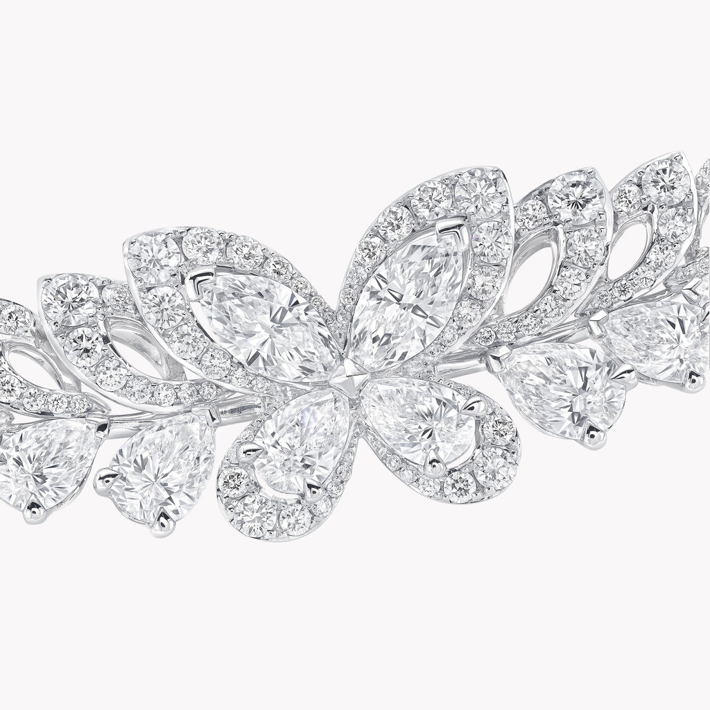 Carave Paris Butterfly Floral Diamond Necklace