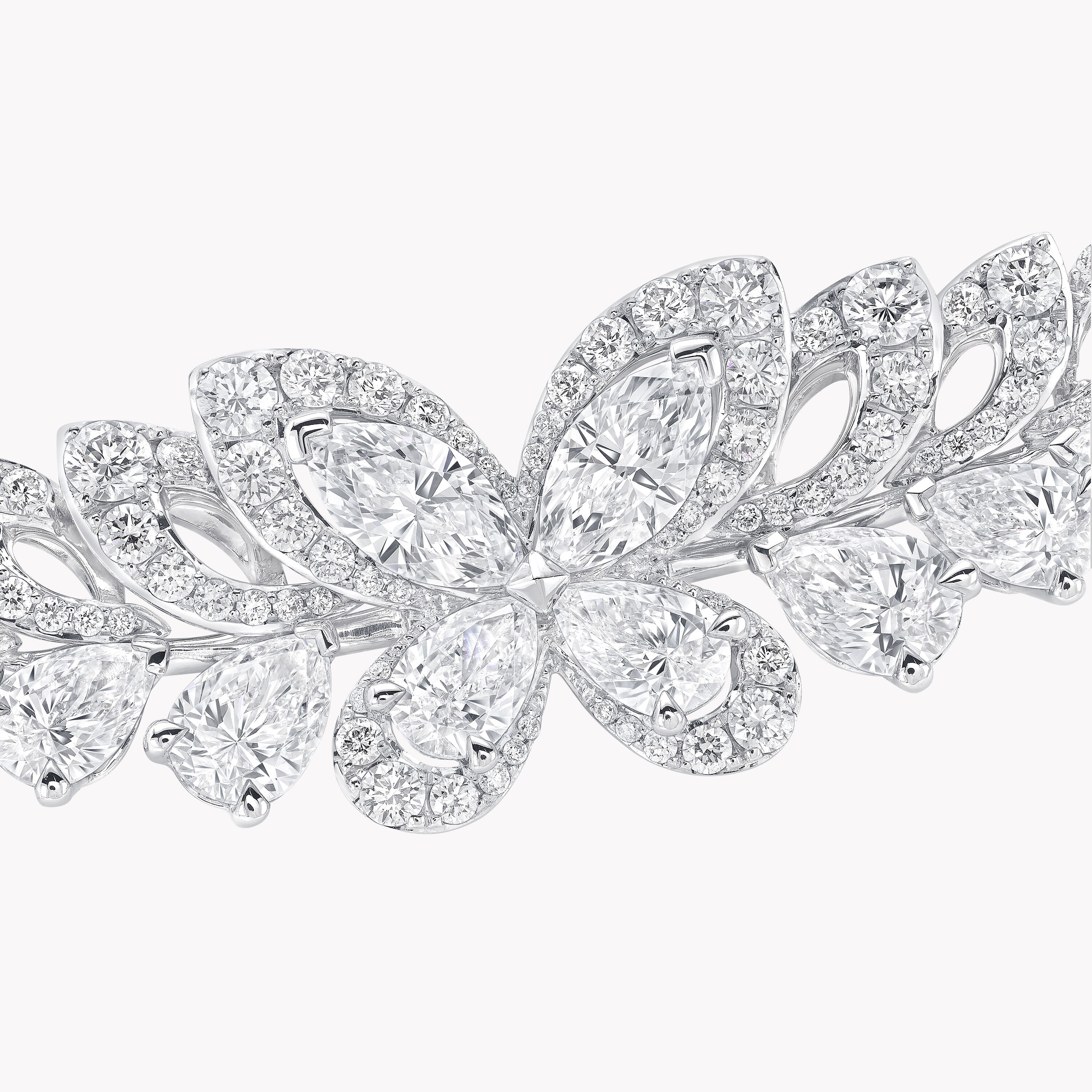 Carave Paris Butterfly Floral Diamond Necklace