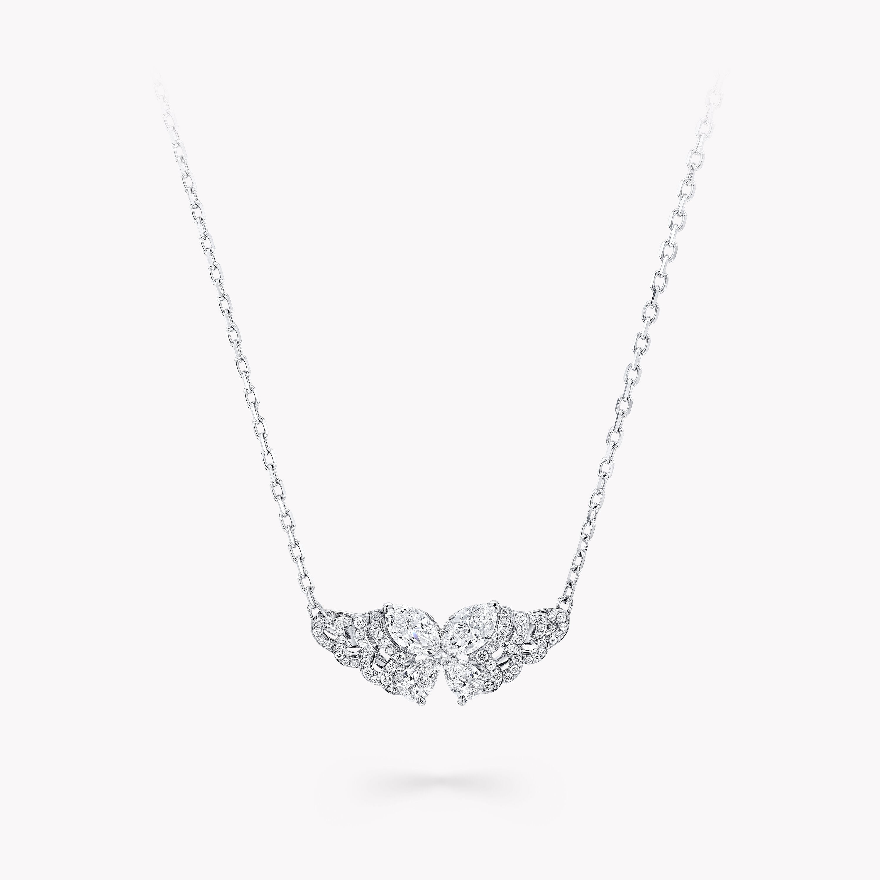 Carave Paris Butterfly Inspired Diamond Pendant Necklace