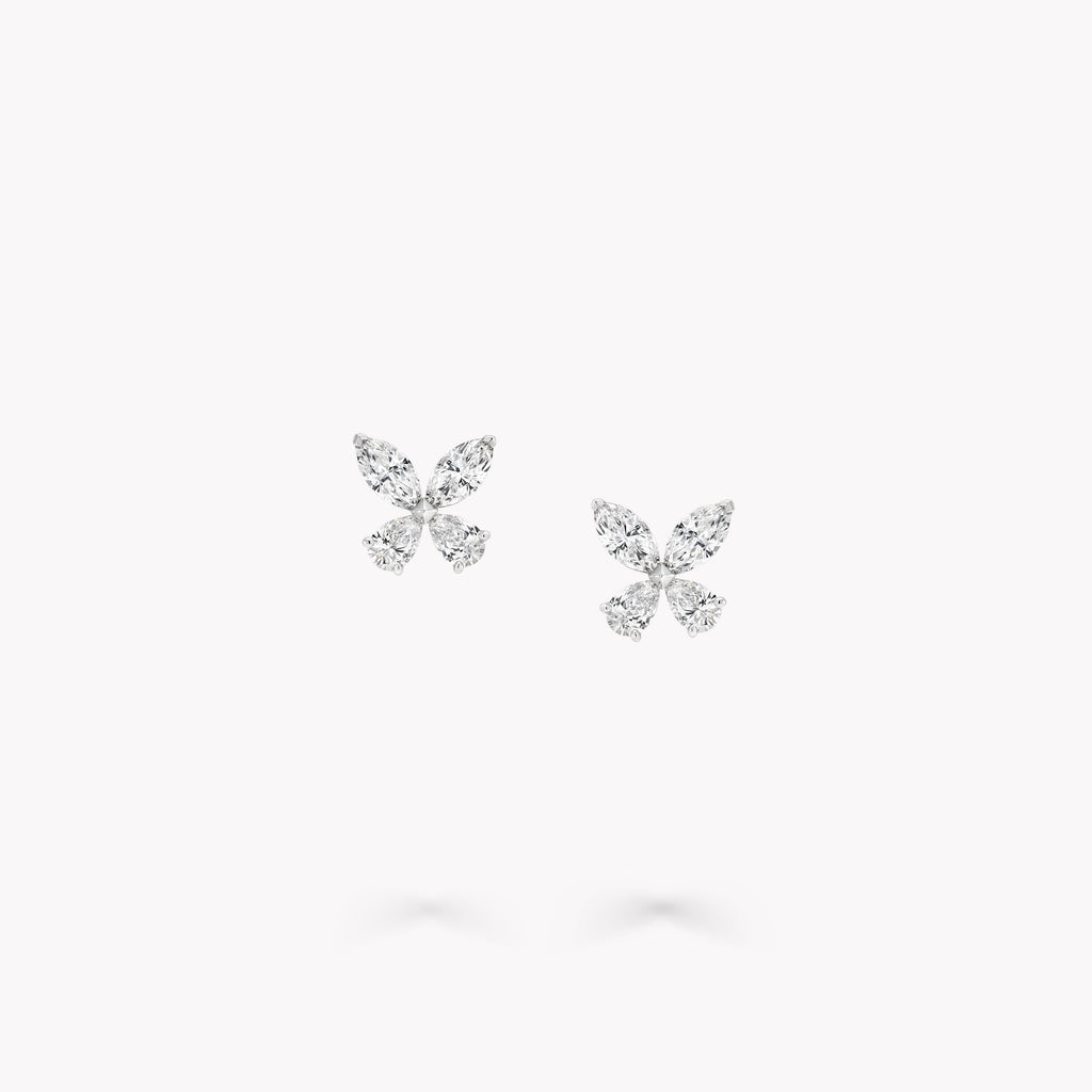 Carave Paris Butterfly Marquise Diamond Stud Earrings
