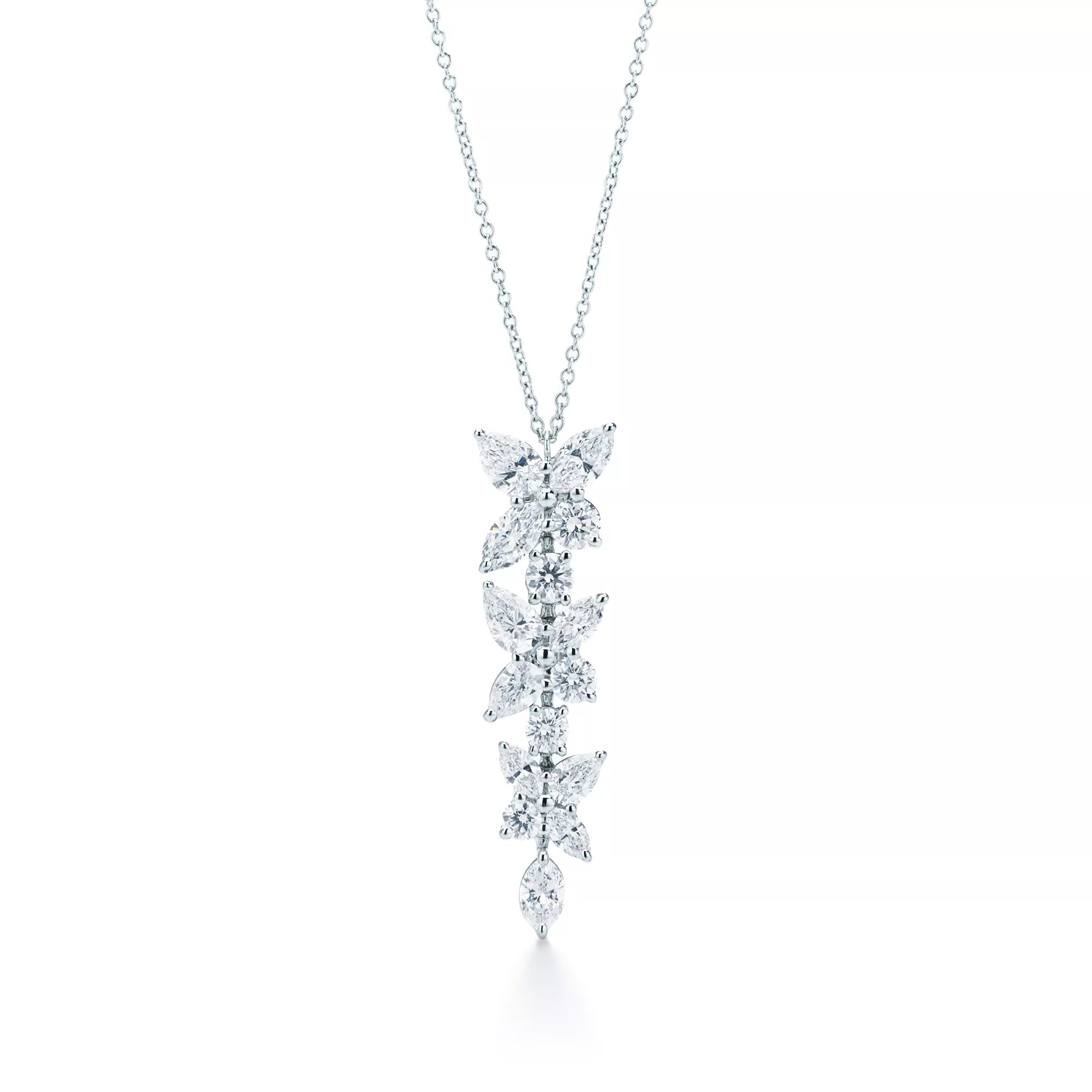 Carave Paris Cascading Marquise Cluster Pendant Necklace