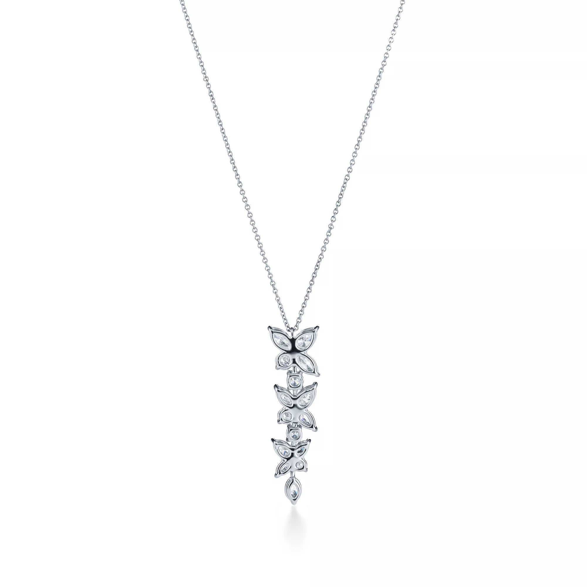Carave Paris Cascading Marquise Cluster Pendant Necklace