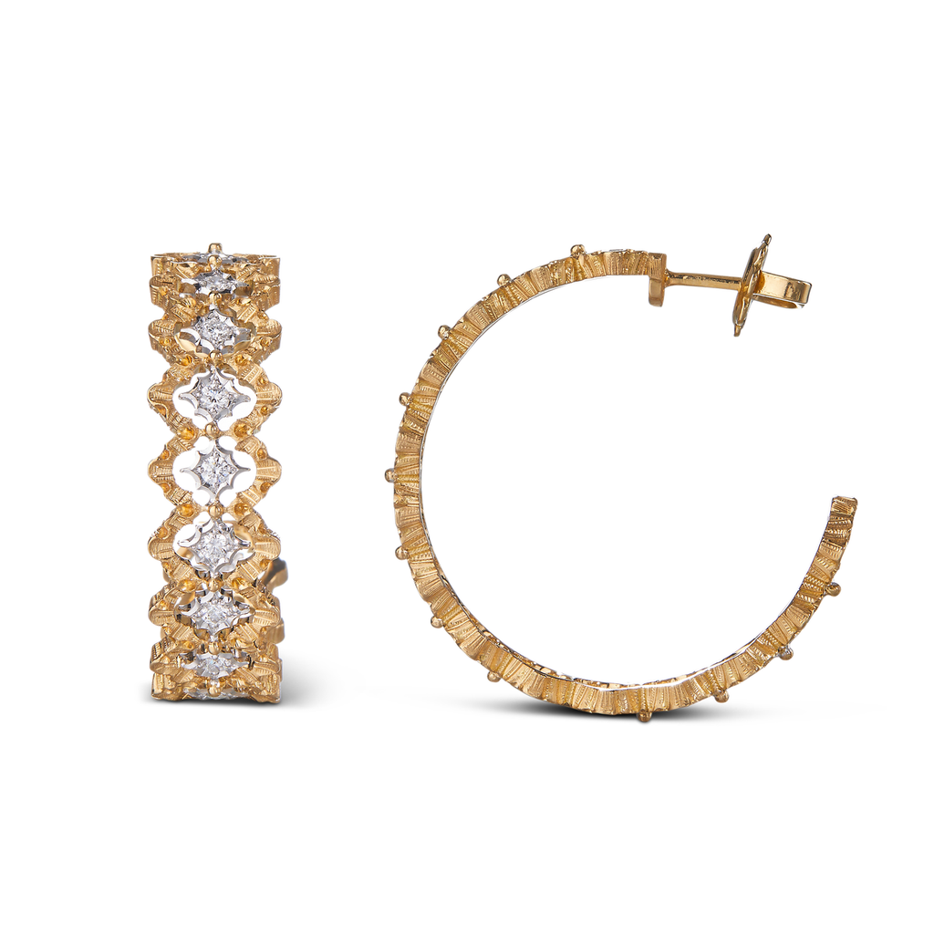 Carave Paris Céleste Mosaic Diamond Hoop Earrings