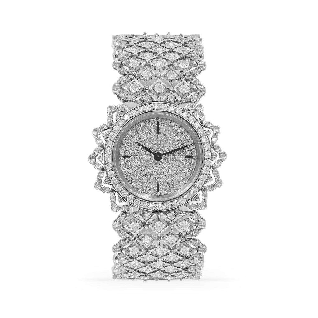 Carave Paris Celestial Lattice Diamond Watch in White Gold