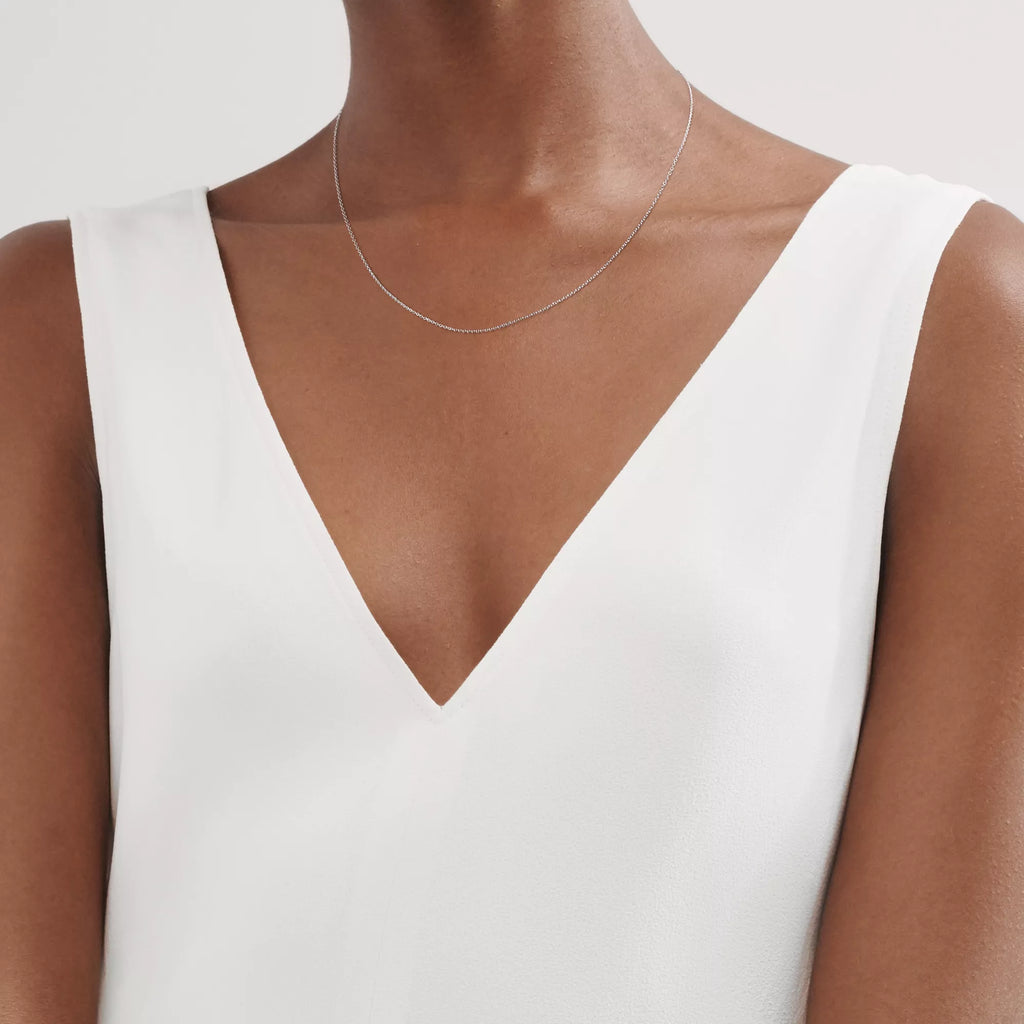 Carave Paris Classic Cable Chain Silver Necklace