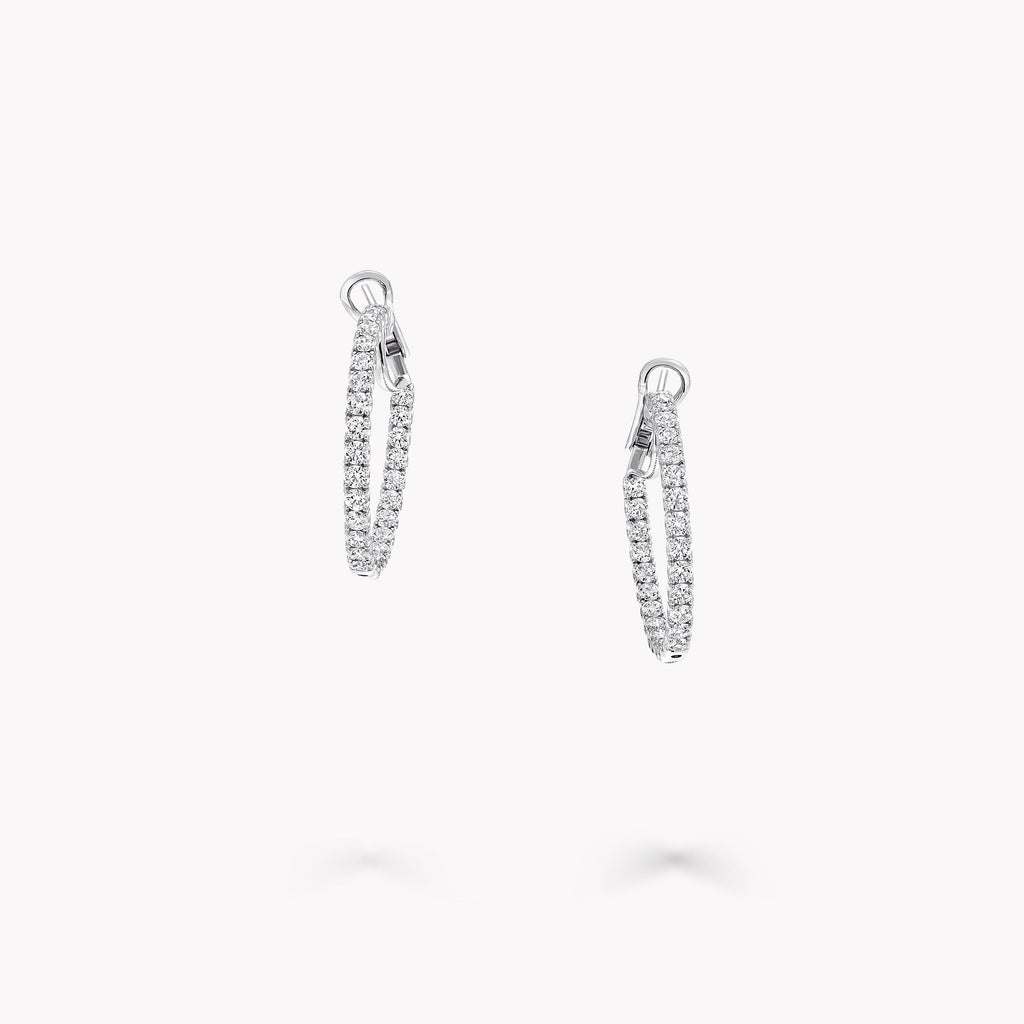 Carave Paris Classic Diamond Hoop Earrings