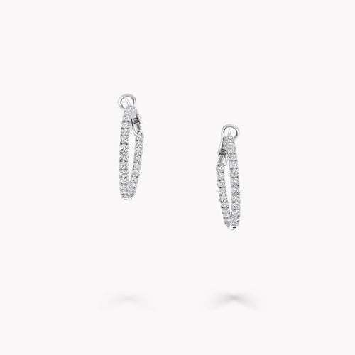 Carave Paris Classic Diamond Hoop Earrings