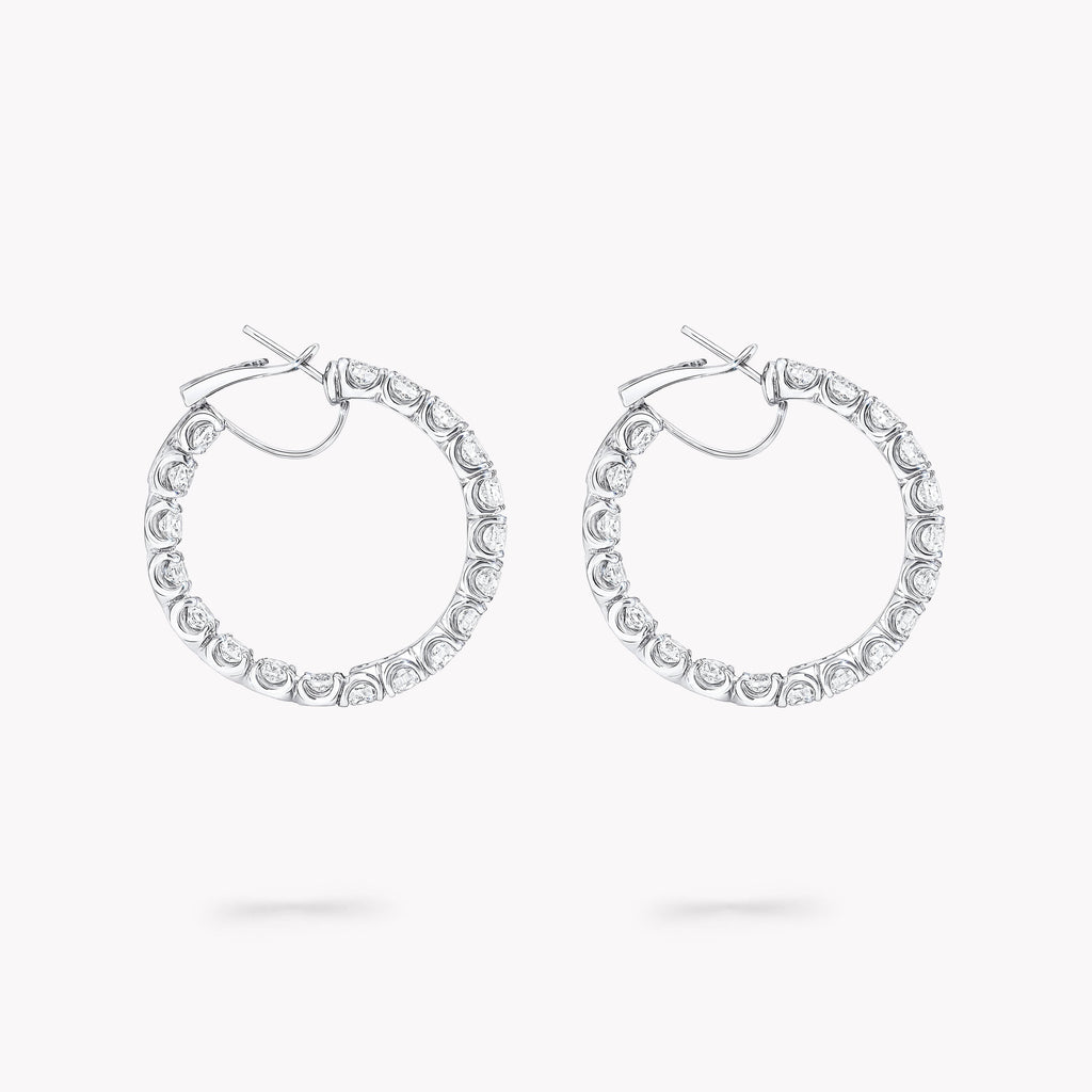 Carave Paris Classic Diamond Hoop Earrings