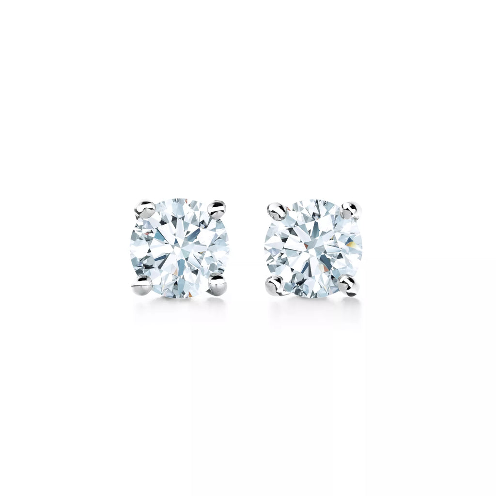 Carave Paris Classic Four Prong Round Solitaire Stud Earrings