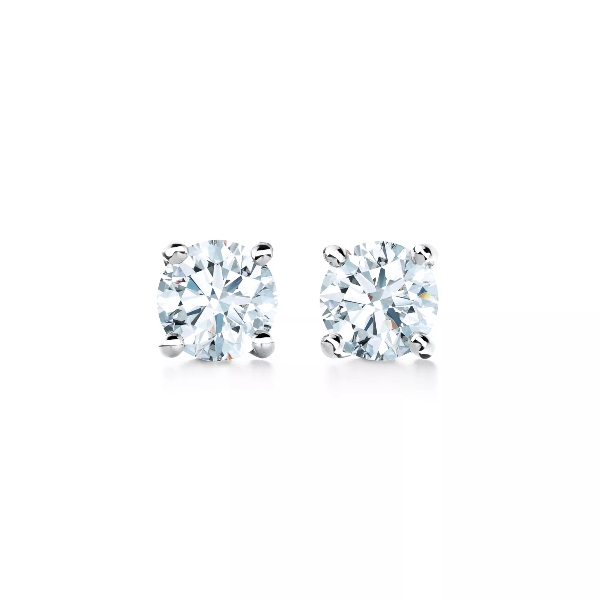 Carave Paris Classic Four Prong Round Solitaire Stud Earrings