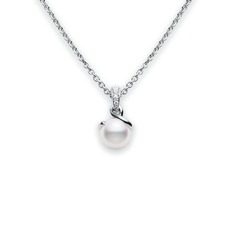 Carave Paris Classic Pearl Swirl Pendant Necklace