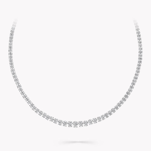 Carave Paris Classic Round Diamond Tennis Necklace