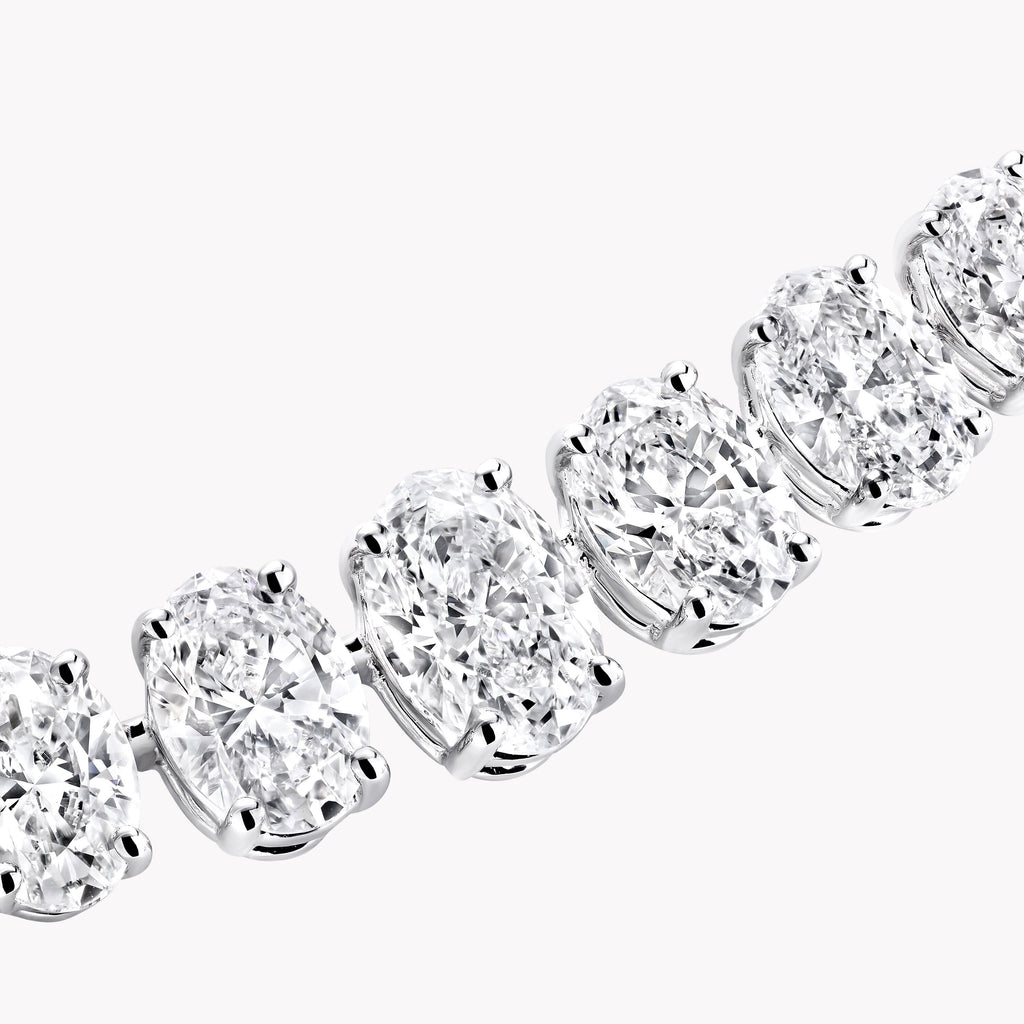 Carave Paris Classic Round Diamond Tennis Necklace