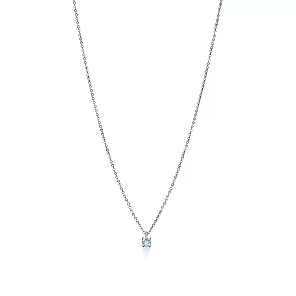 Carave Paris Classic Solitaire Diamond Pendant Necklace