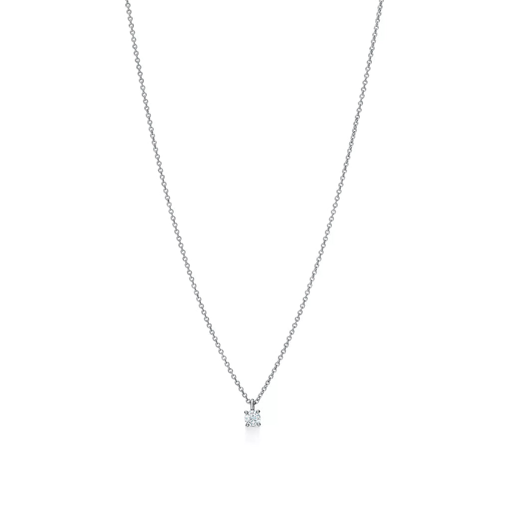 Carave Paris Classic Solitaire Diamond Pendant Necklace