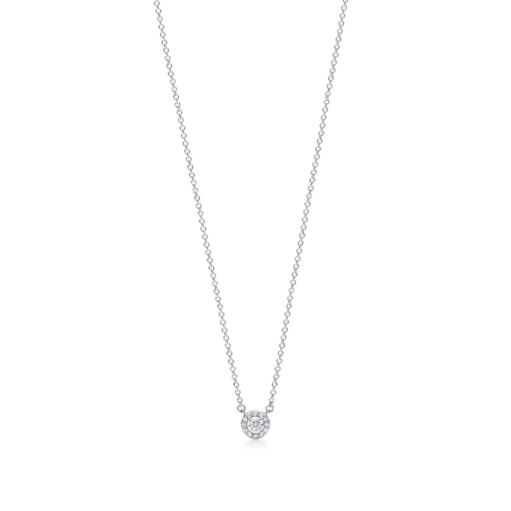 Carave Paris Classic Solitaire Diamond Station Necklace