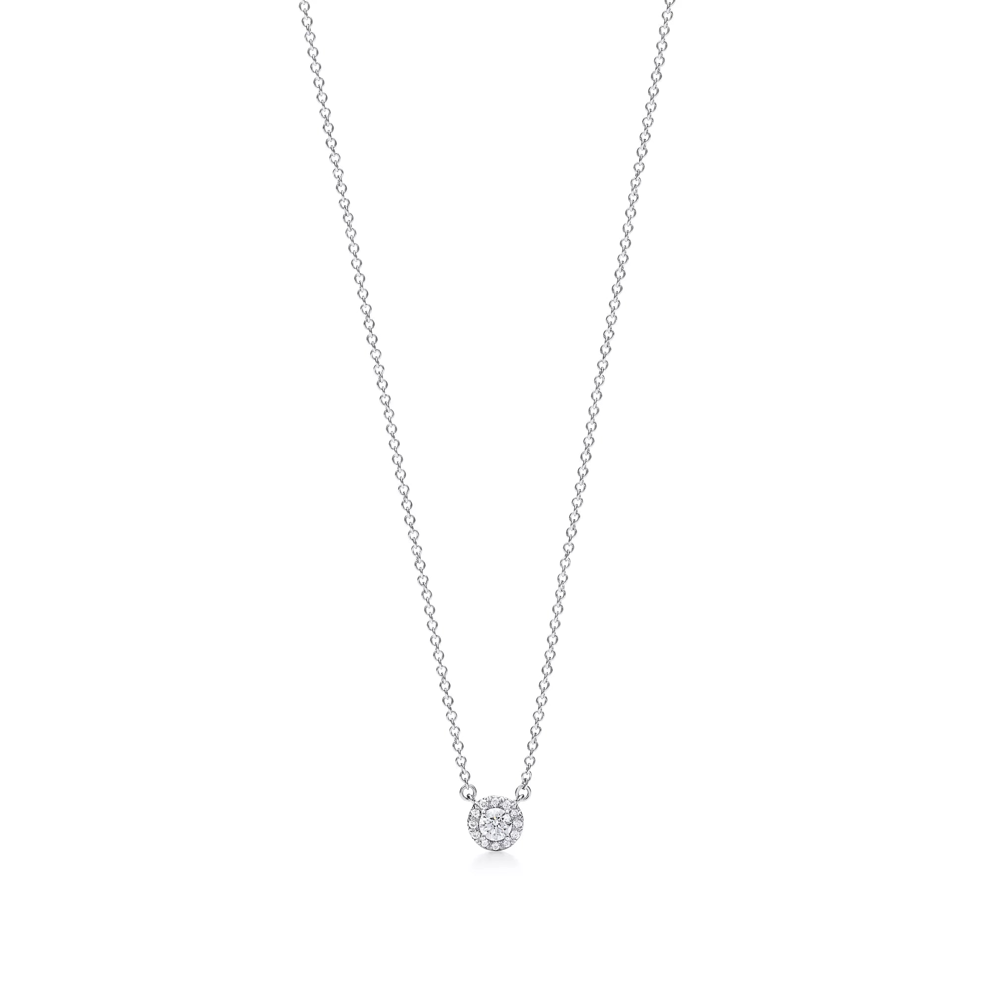Carave Paris Classic Solitaire Diamond Station Necklace
