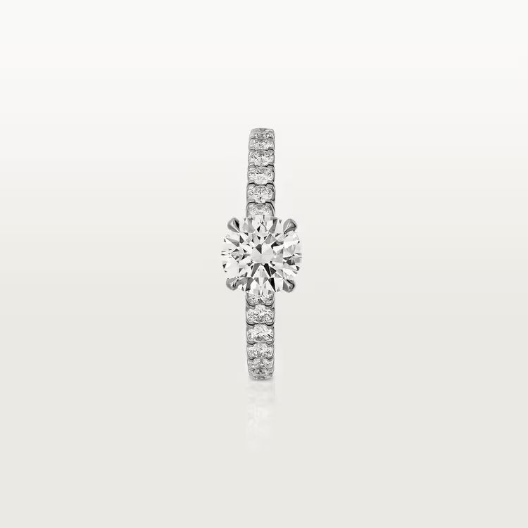 Carave Paris Closeup Pavé Round Solitaire Ring