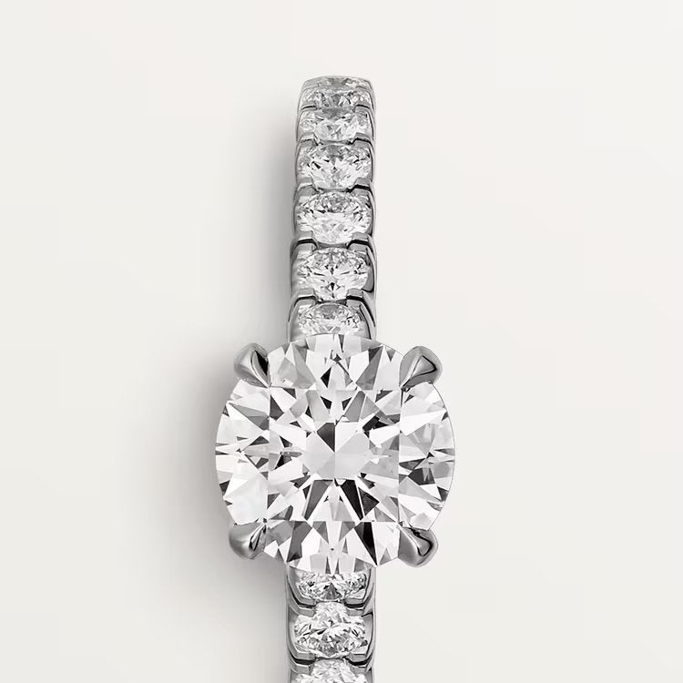 Carave Paris Closeup Pavé Round Solitaire Ring