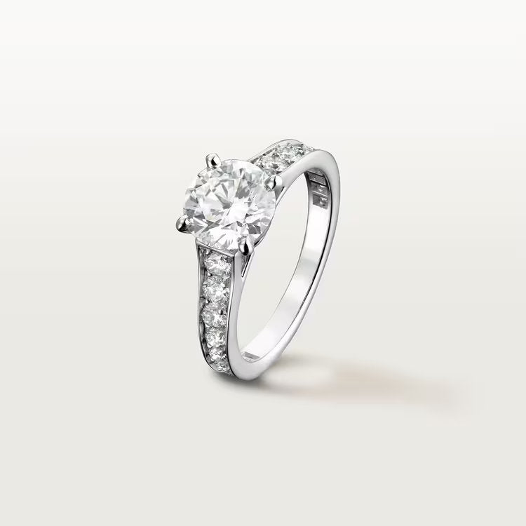 Carave Paris Closeup Pavé Round Solitaire Ring