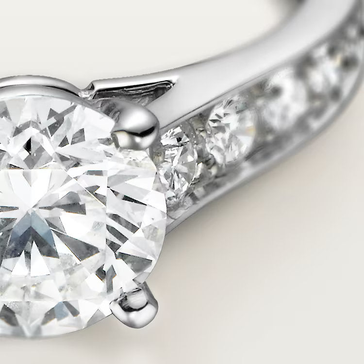 Carave Paris Closeup Pavé Round Solitaire Ring