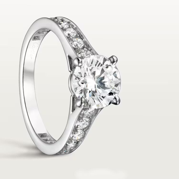 Carave Paris Closeup Pavé Round Solitaire Ring