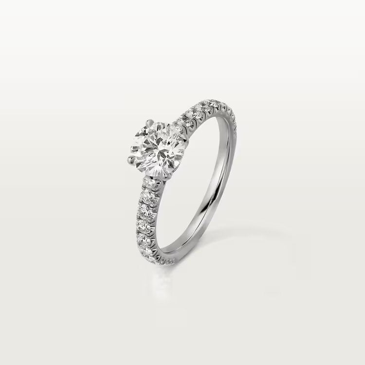Carave Paris Closeup Pavé Round Solitaire Ring