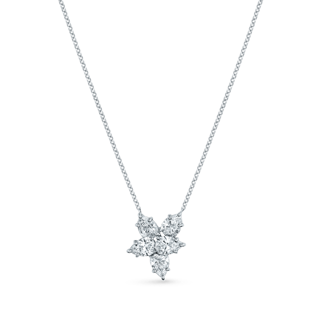 Carave Paris Cluster Diamond Pendant Necklace