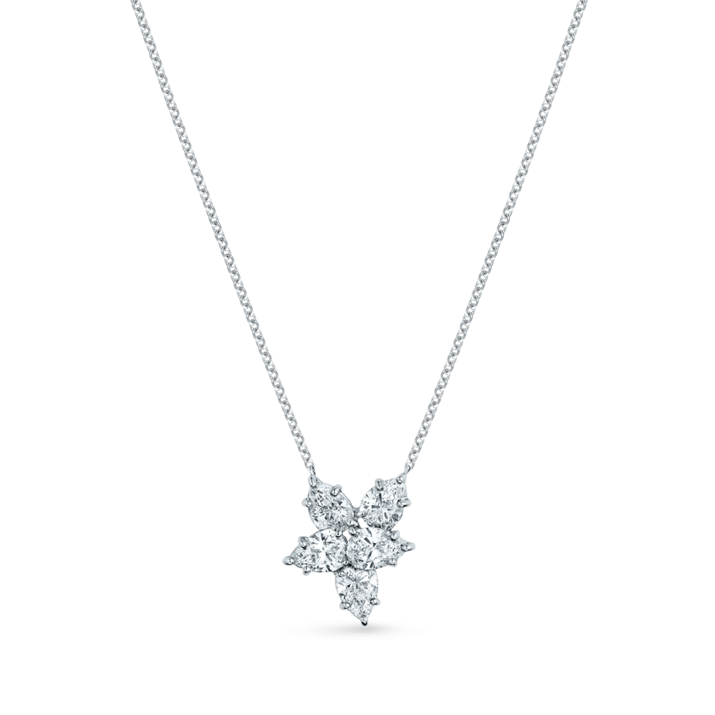 Carave Paris Cluster Diamond Pendant Necklace