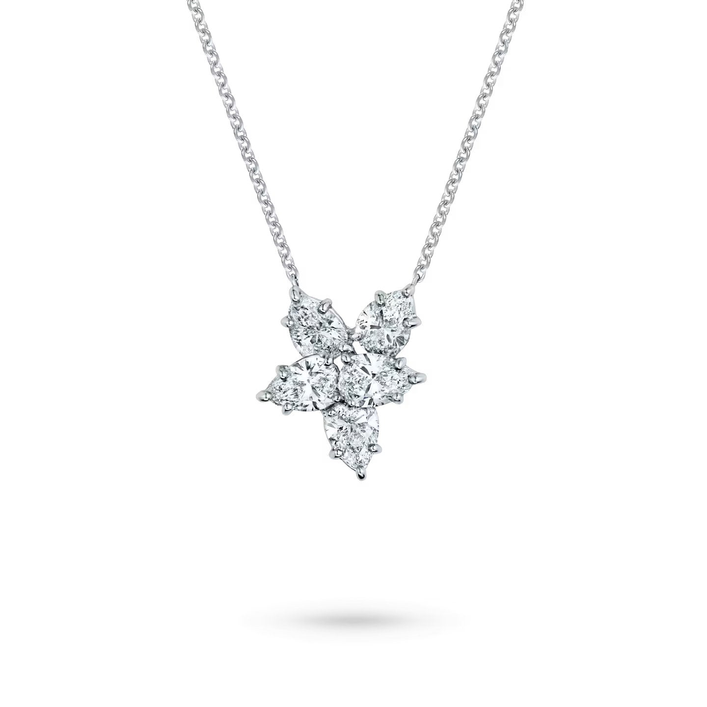 Carave Paris Cluster Diamond Pendant Necklace