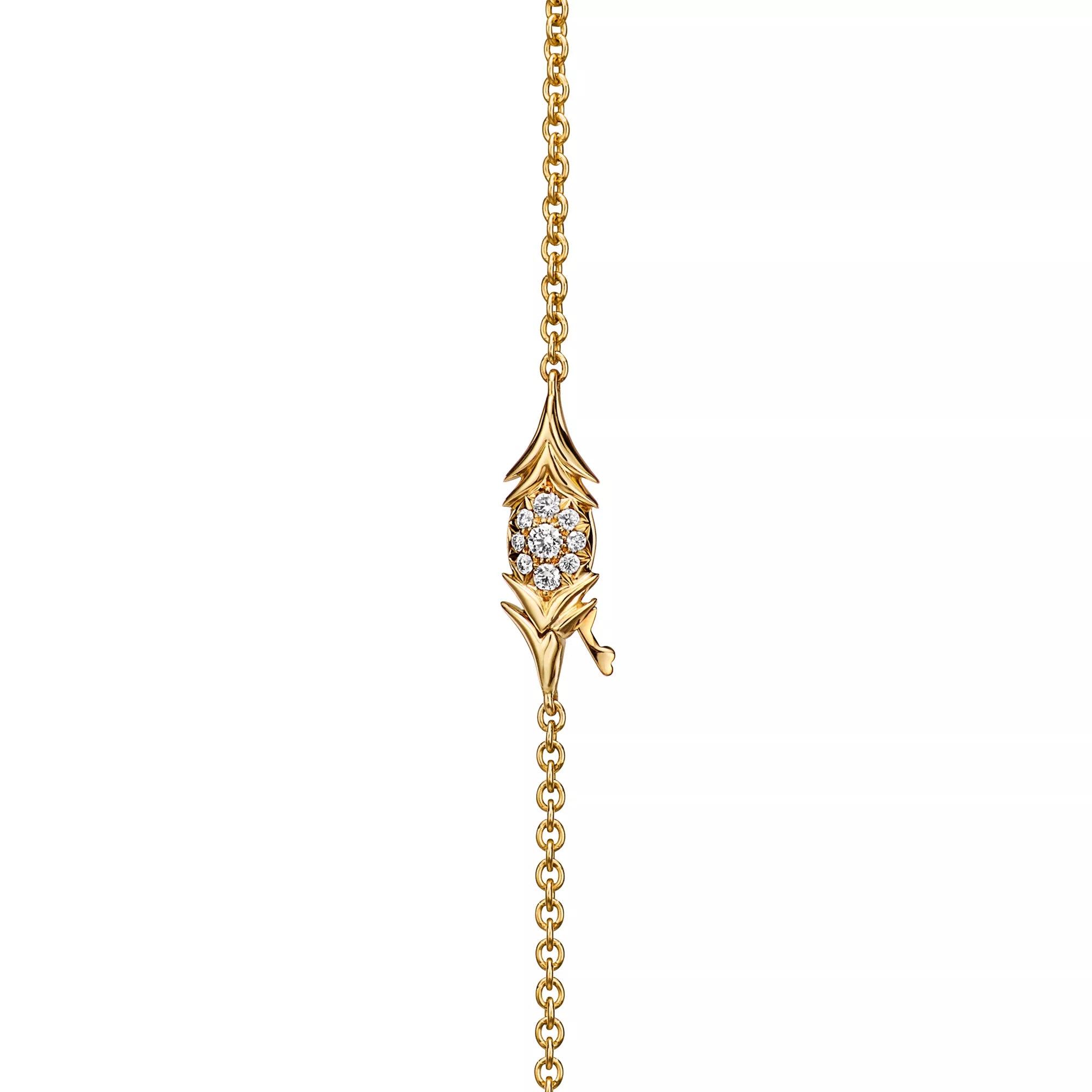 Carave Paris Cockatoo Pendant Necklace with Blue Gemstone Accent