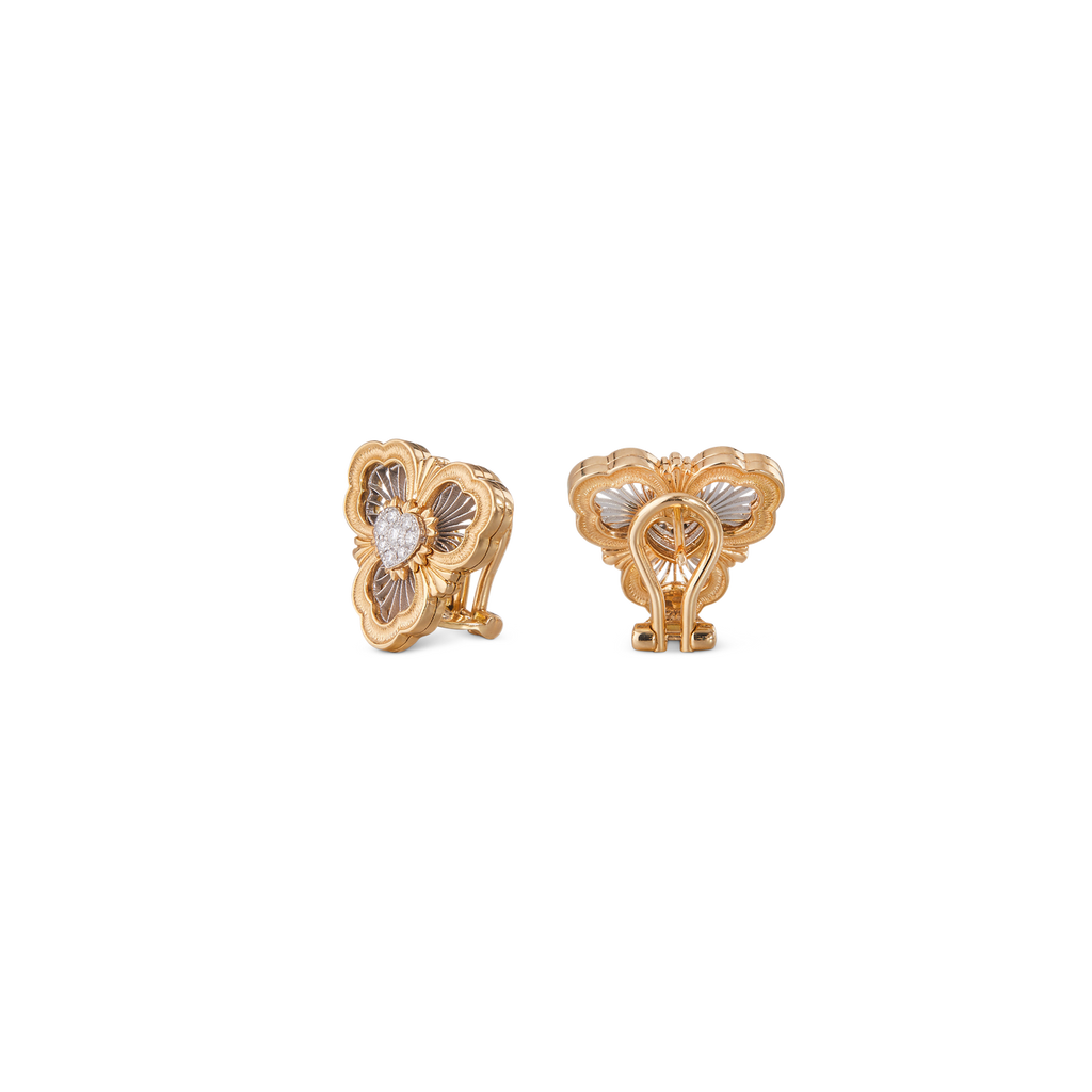 Carave Paris Cœur de Lumière Diamond Heart Stud Earrings