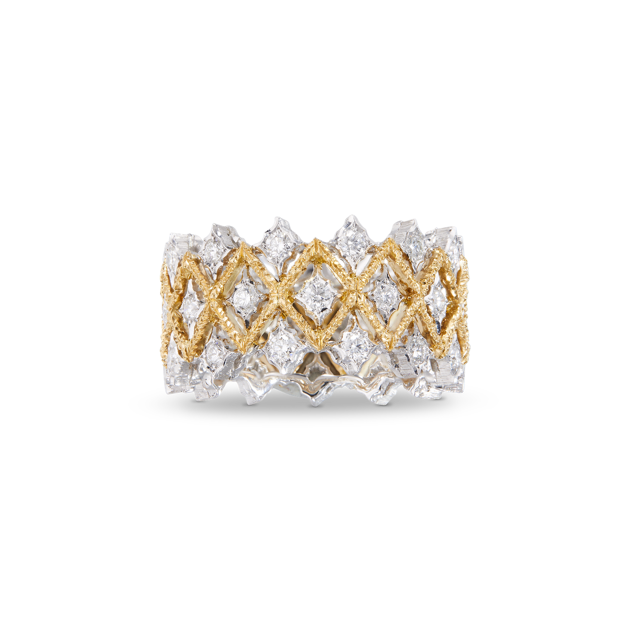 Carave Paris Crisscross Princess Diamond Band Ring
