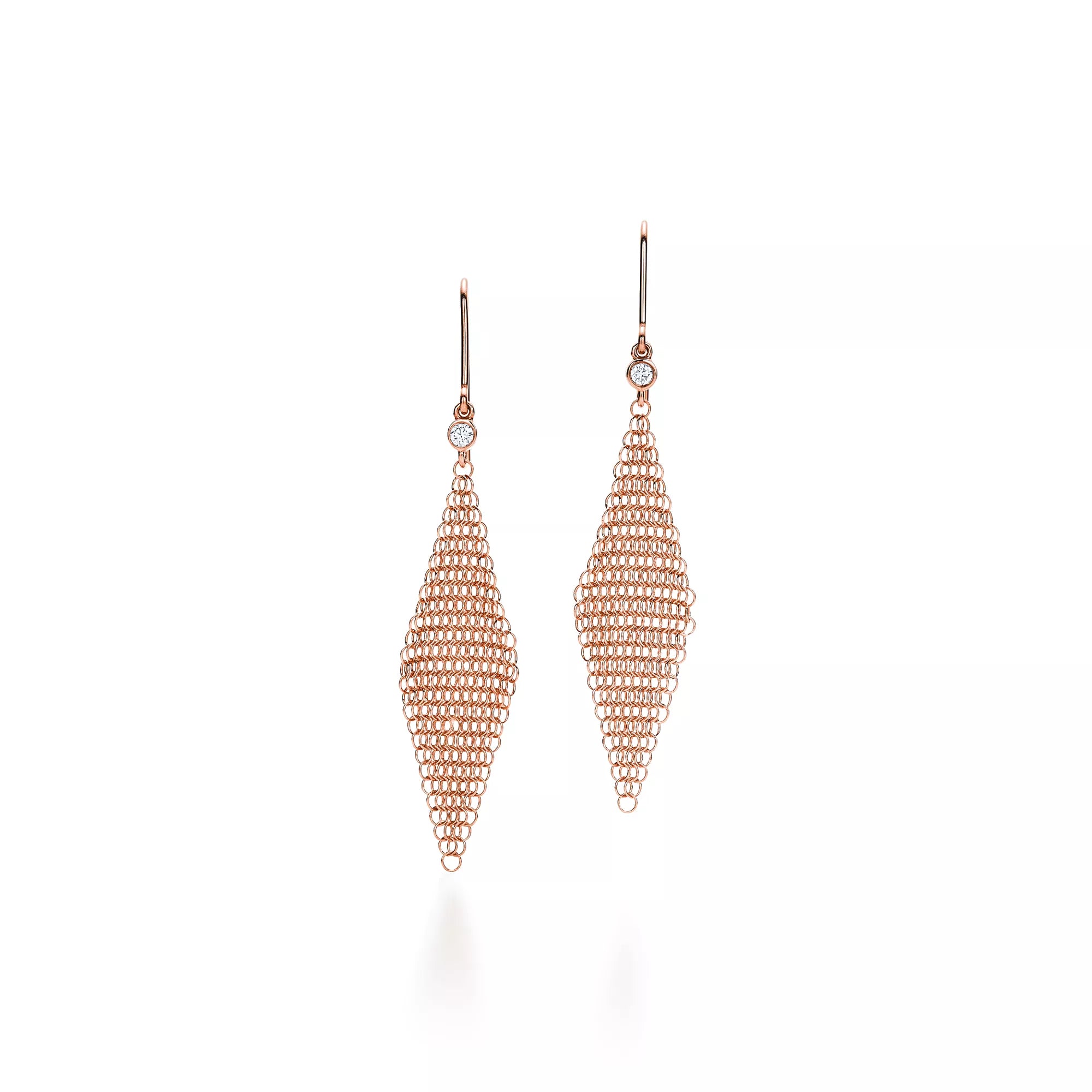 Carave Paris Crystal Mesh Chain Drop Earrings