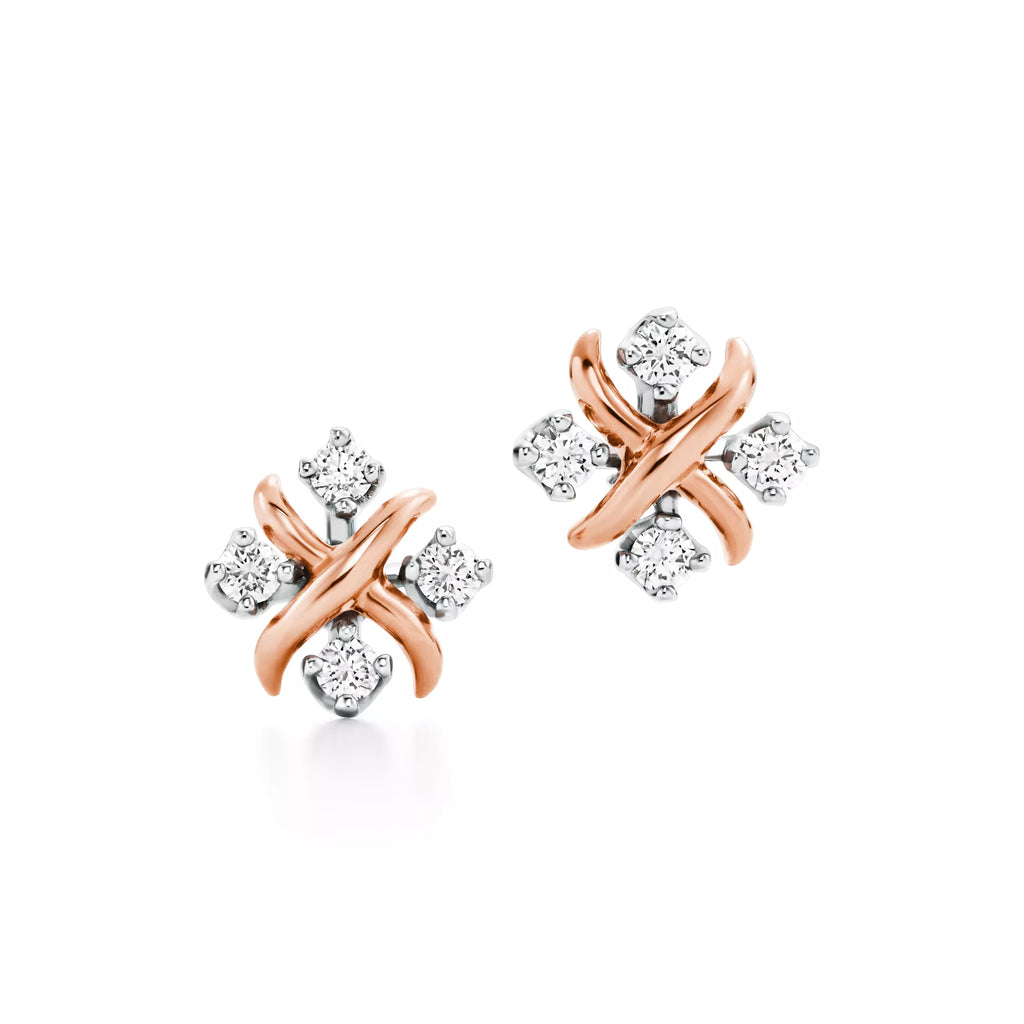 Carave Paris Crystal X Stud Earrings