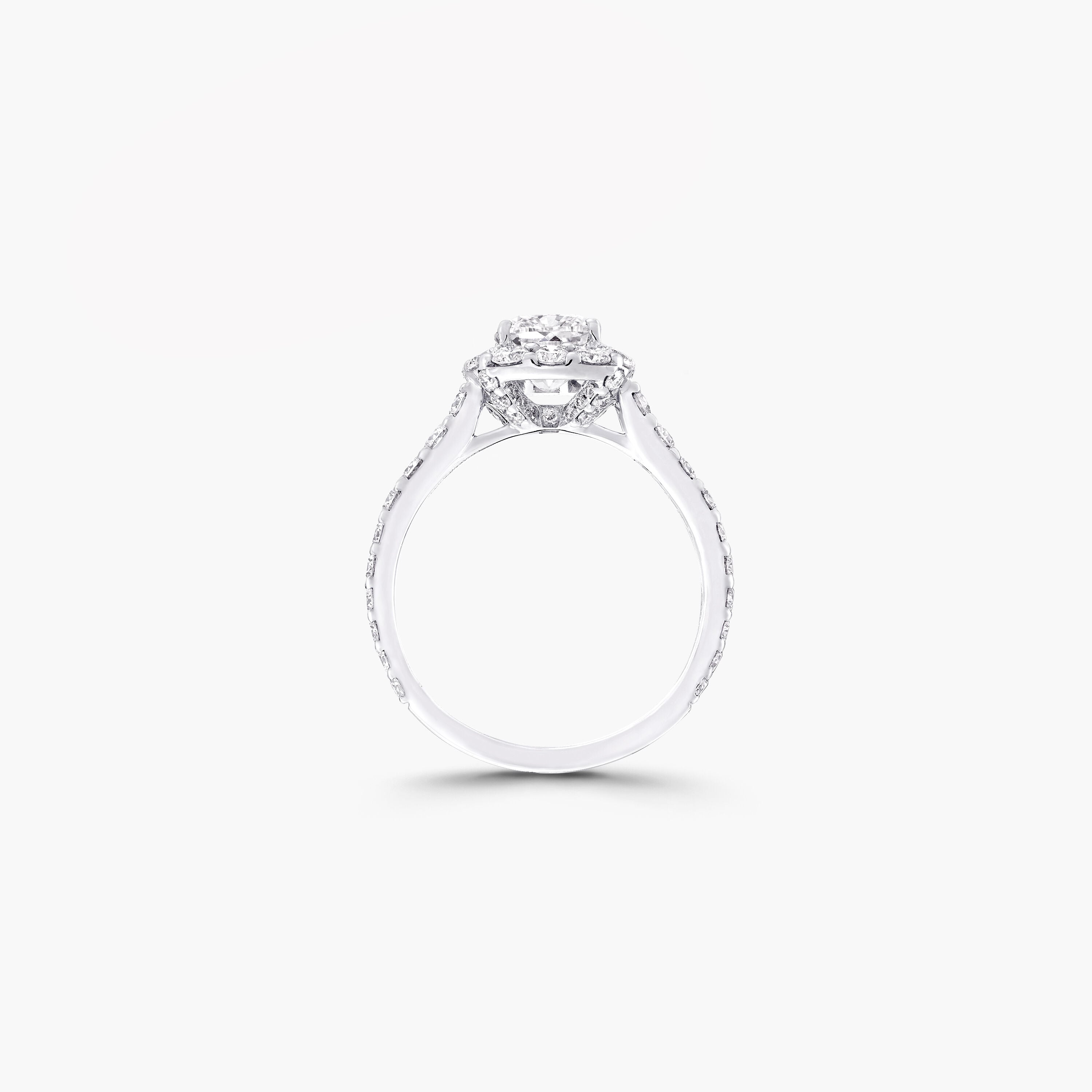 Carave Paris Cushion-Cut Halo Diamond Engagement Ring