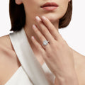 Carave Paris Cushion-Cut Halo Diamond Engagement Ring