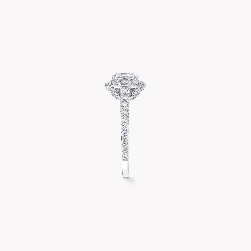Carave Paris Cushion-Cut Halo Diamond Engagement Ring
