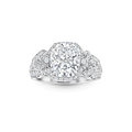Carave Paris Cushion Halo Diamond Luxury Ring