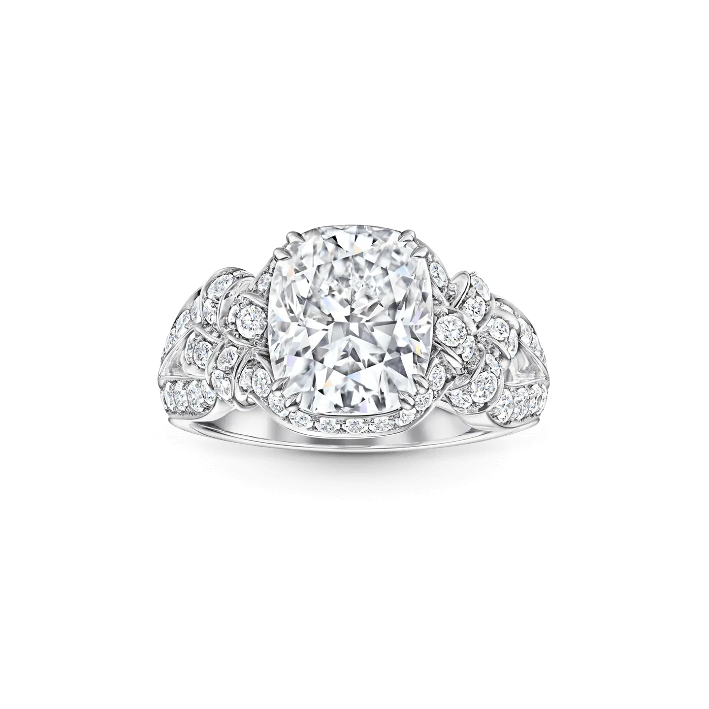Carave Paris Cushion Halo Diamond Luxury Ring
