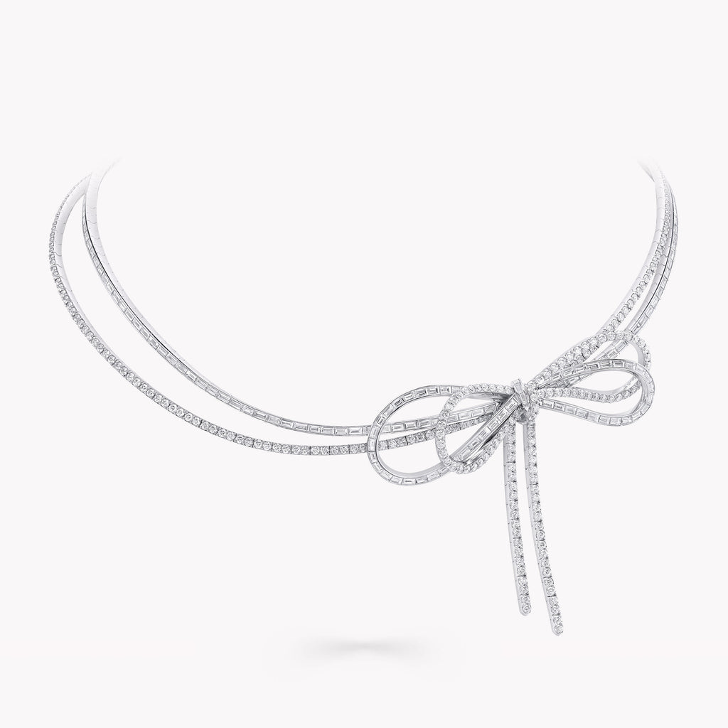 Carave Paris Diamond Bow Choker Necklace