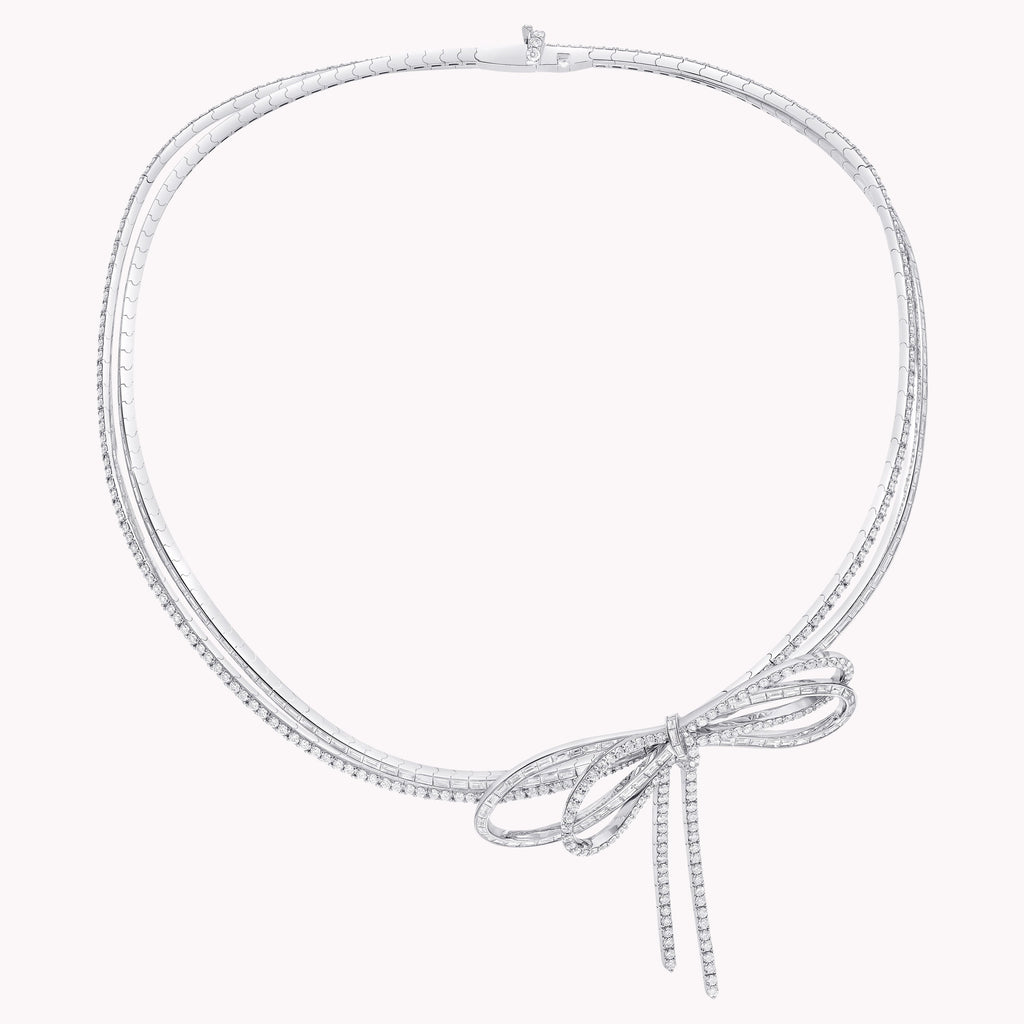Carave Paris Diamond Bow Choker Necklace