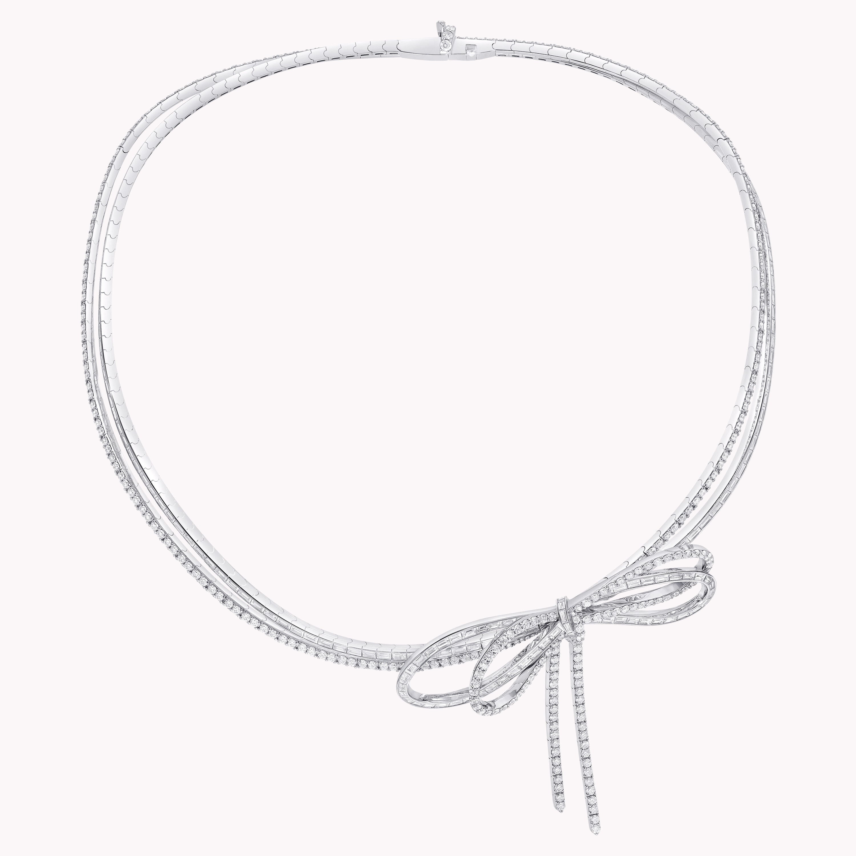 Carave Paris Diamond Bow Choker Necklace