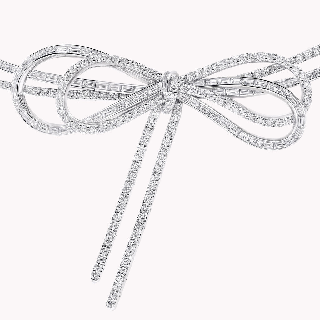 Carave Paris Diamond Bow Choker Necklace