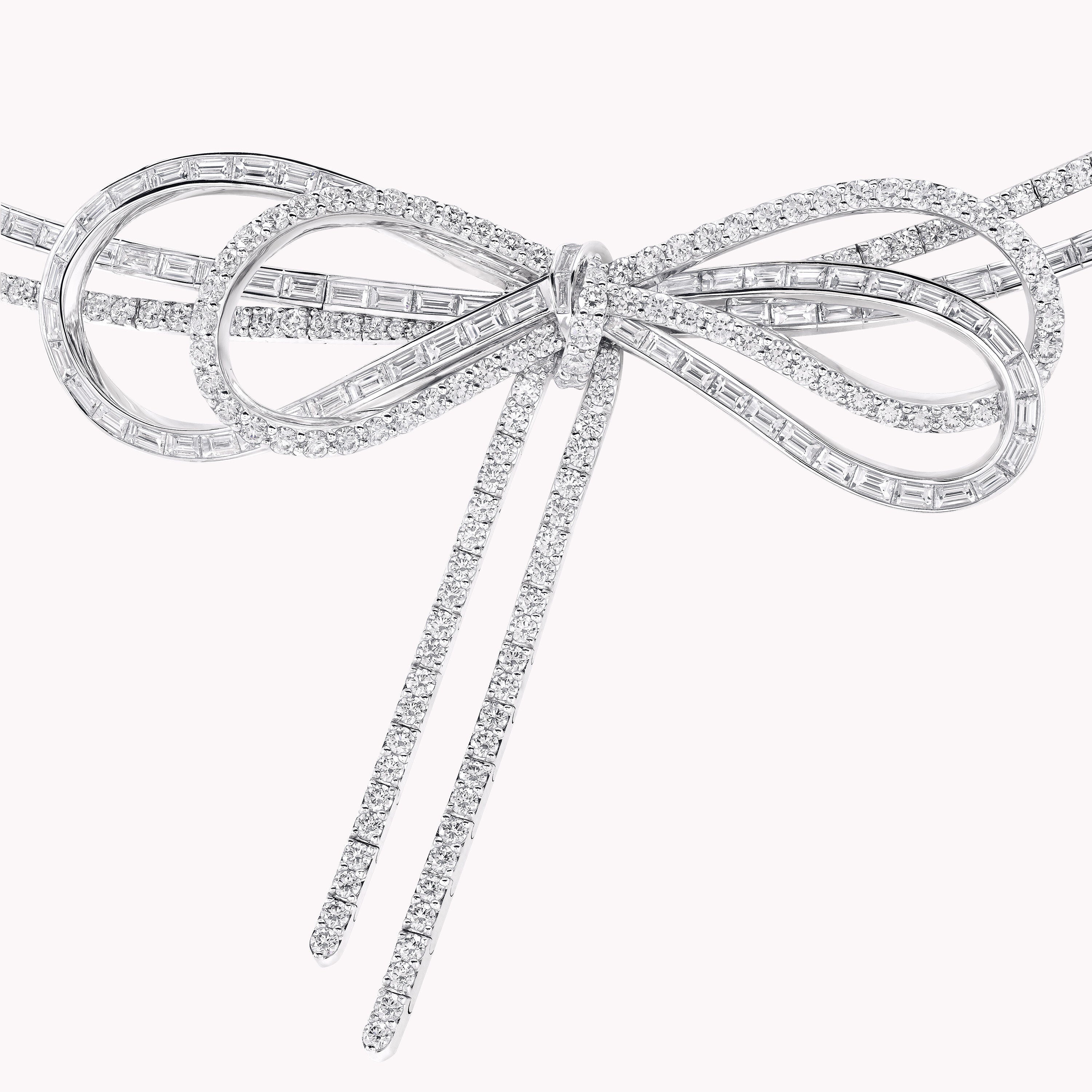 Carave Paris Diamond Bow Choker Necklace