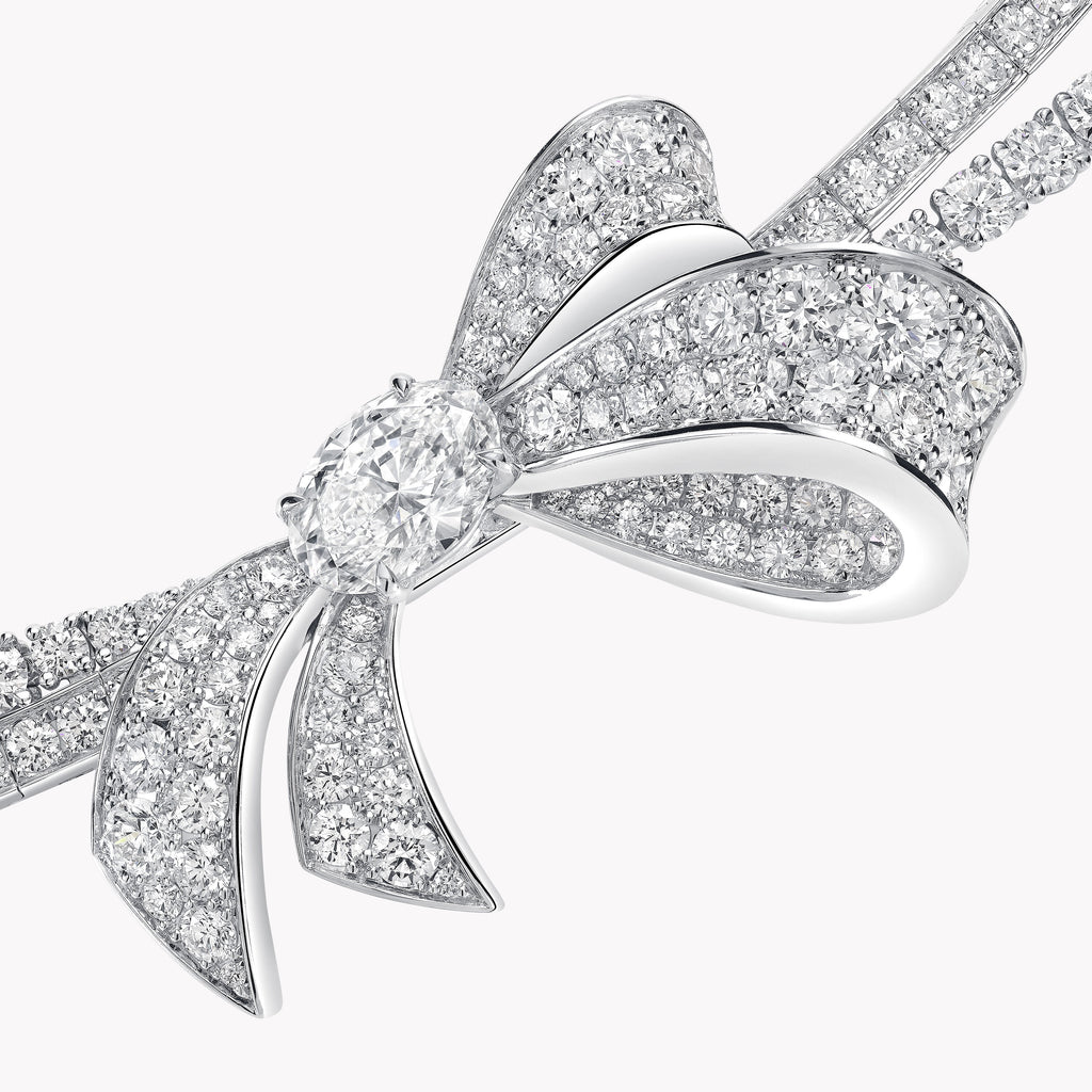 Carave Paris Diamond Bow Collar Necklace